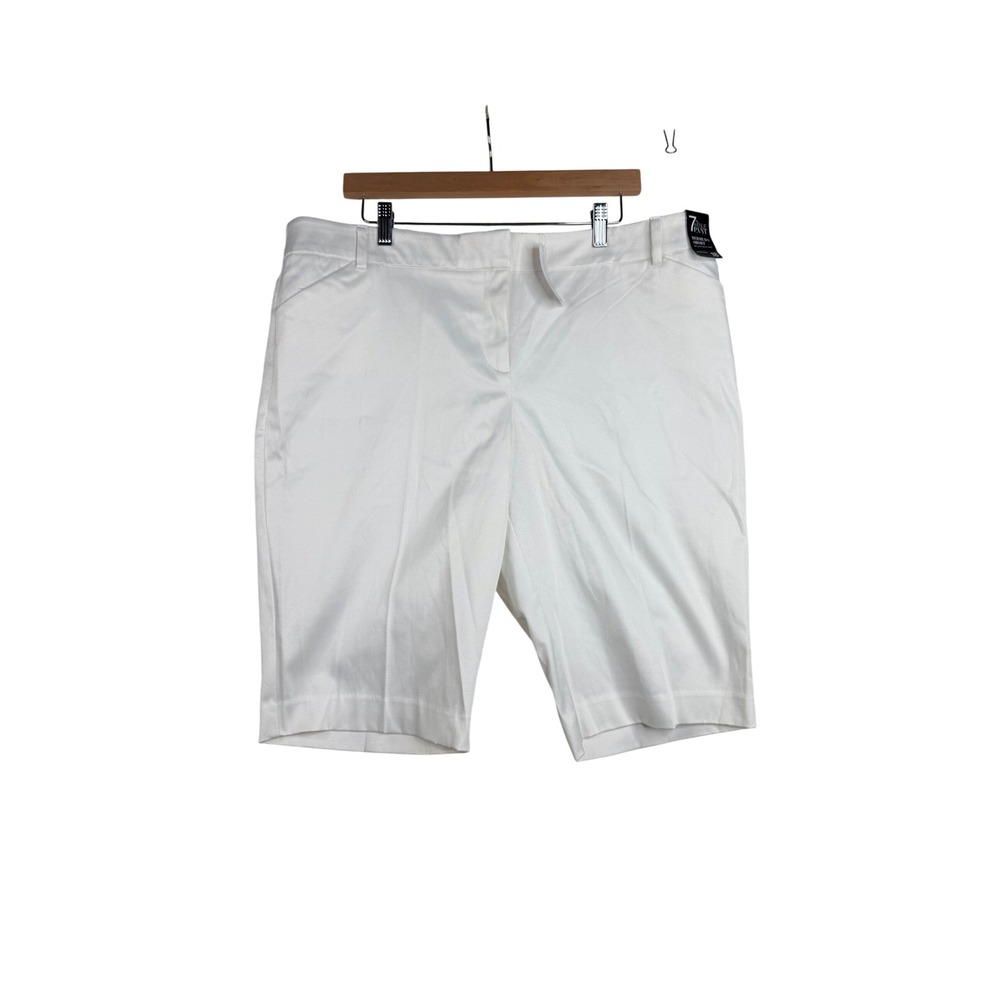 NWT 7th Avenue Bermuda Short size 18 White - Picture 1 of 12